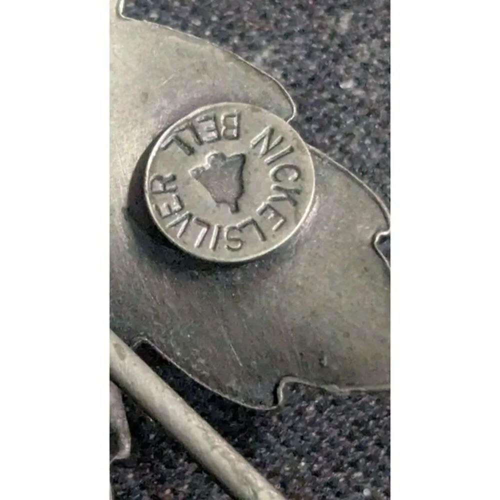 Bell‎ Trading Post Nickel Silver Vintage Insect Fly Leaf Wing Brooch Pin jewelry
